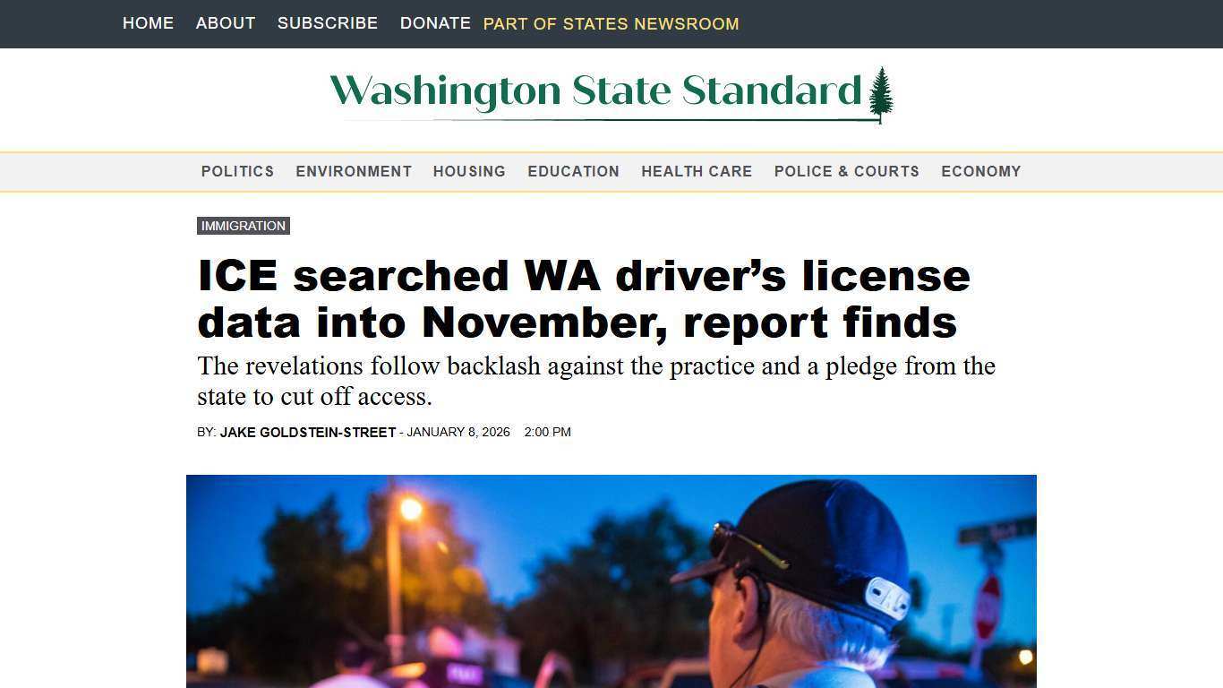 ICE searched WA driver’s license data into November, report finds • Washington State Standard